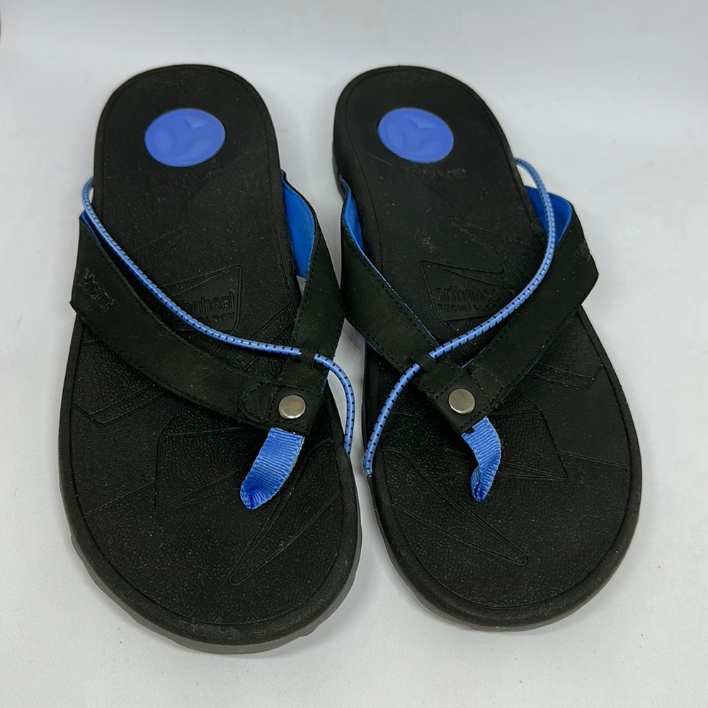 Vionic Cascade Vibram Sole Flip Flops Women’s Sandals, Size 10